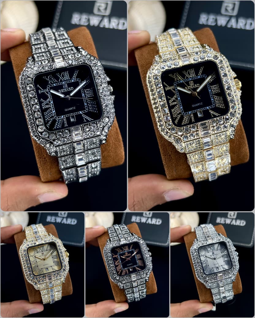 Silver Diamond Watch