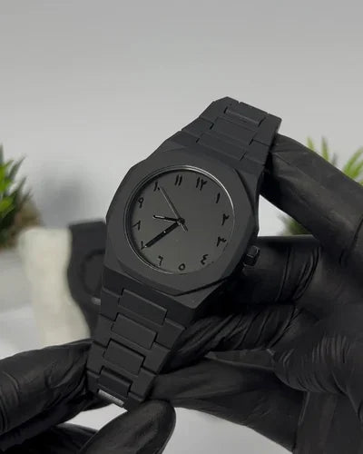 BLACK ARABIC AURA WATCH